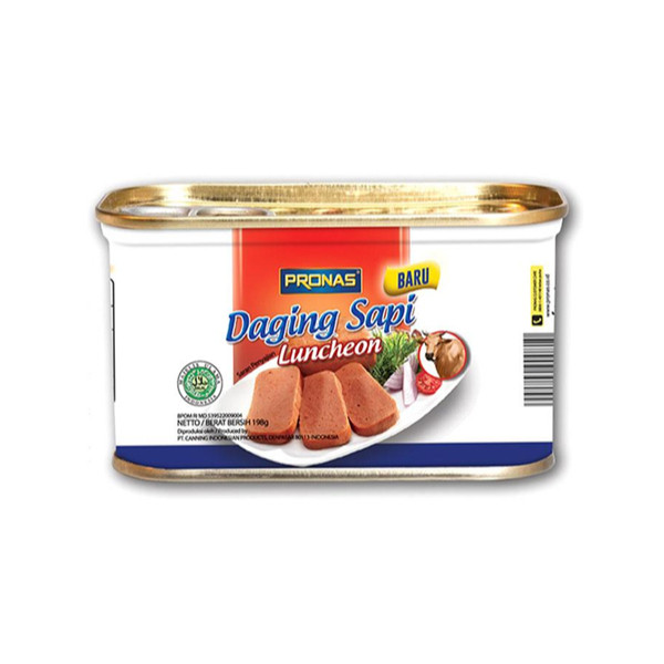 

Sega Tungtung Pronas Beef Luncheon Meat 198Gr Daging Sapi Blok Serbaguna