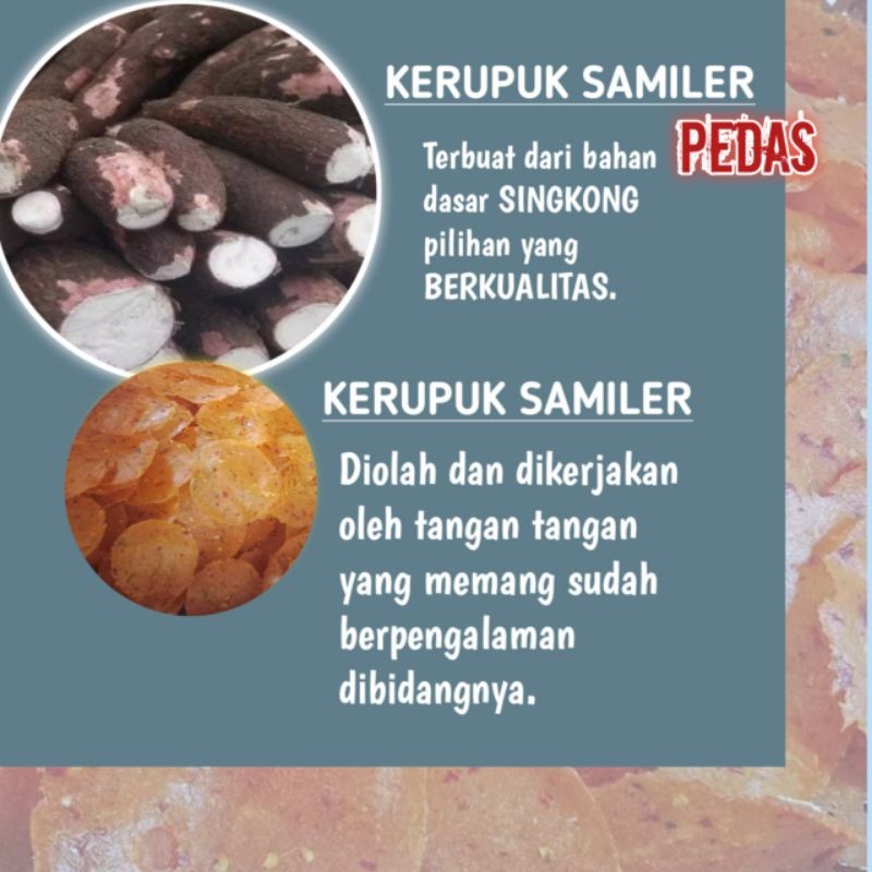 

Sega Tungtung Samiler Mentah Rasa Pedas Manis 1/2 Kg