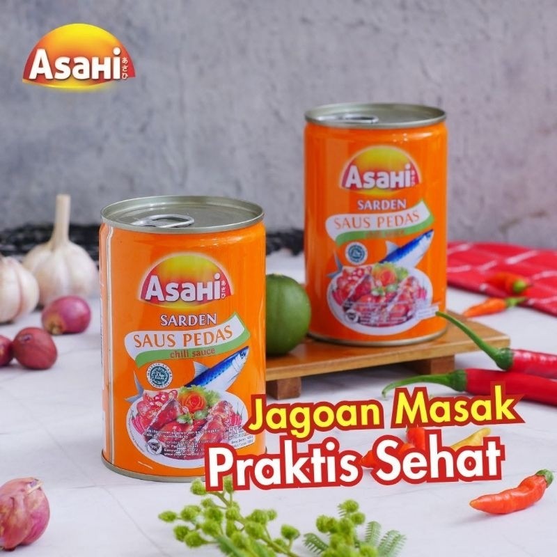 

Sega Tungtung Asahi Sarden Saus Pedas Mackerel 425 Gr