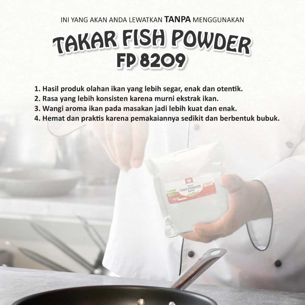 

Sega Tungtung Takar Fish Powder Fp 8209 / Perasa Ikan / Ekstrak Ikan / Bumbu Tengiri / Katsuo Powder