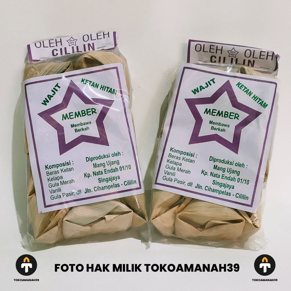

Eumsig Wajit Cililin Wajik/Wajit Member Ketan Hitam Makanan Khas Oleh Oleh Cililin Bandung