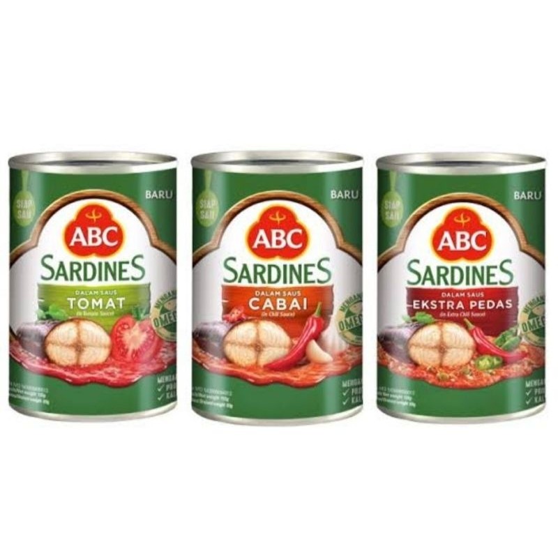 

Sega Tungtung Abc Sardines Cabai Sauce 155 Gram Exp 2027
