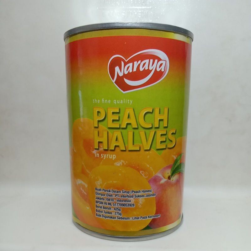 

Sega Tungtung Naraya Peach Halves 425 Gr