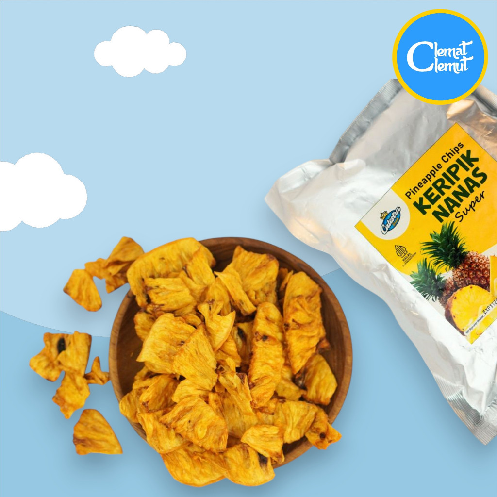 

Sega Tungtung Keripik Nanas Super Grade A 500Gr Dan 1Kg Manis Asam, Renyah Bikin Nagih