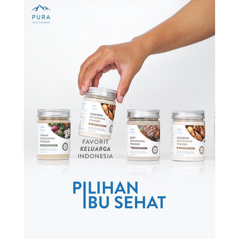 

Sega Tungtung Pura Seasoning Kaldu Sapi Asli Non Msg Kaldu Mpasi Beef Powder 100G