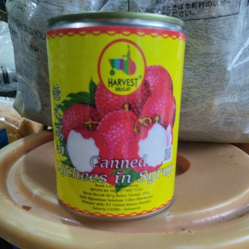 

Sega Tungtung Leci Lychee Kaleng Harvest Delight 567 Gram