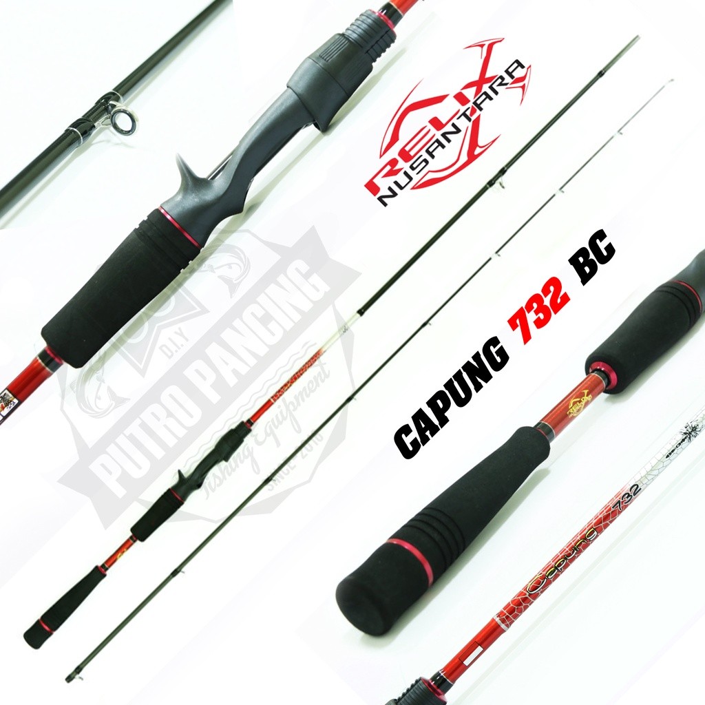 Rod Joran Capung 732 BC Baitcasting 4-8lb Relix Nusantara