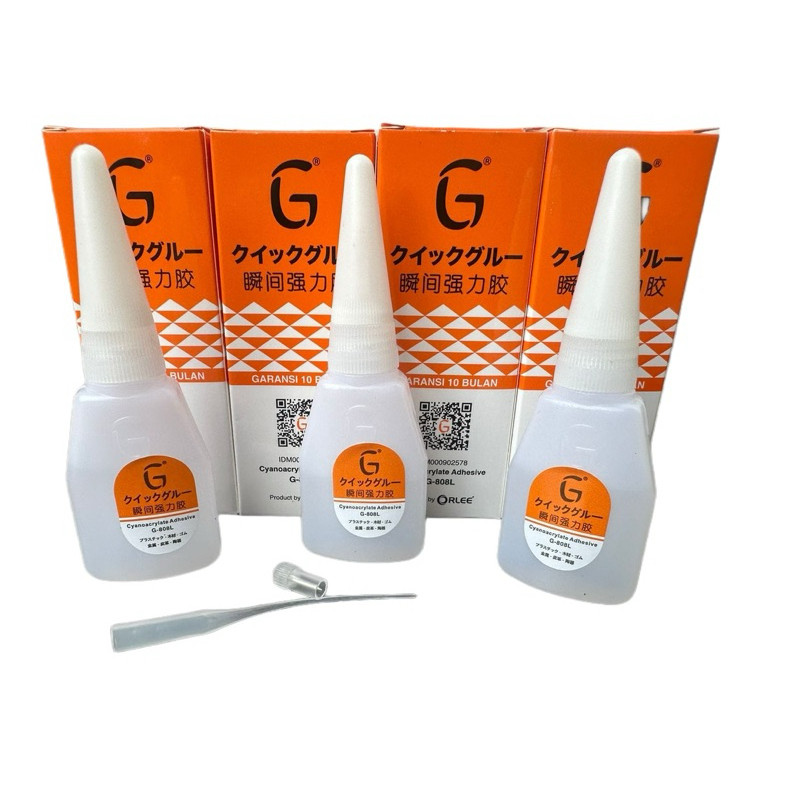 

LEM G KOREA ORIGINAL 100% LEM SETAN ORI CAIR SUPER GLUE BARCODE