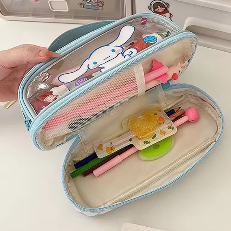 

GAGALU TEMPAT PENSIL BESAR / TRANSPARAN PVC PENCIL CASE / TAS PENSIL MURID LUCU / KOTAK PENSIL ANAK