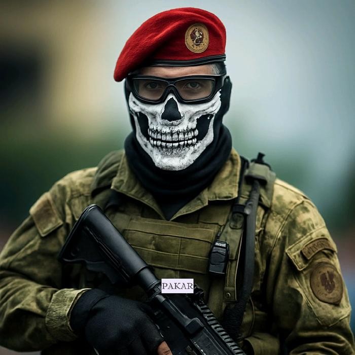 ASLI [Pack 6pcs] Bandana Masker Buff Motif Skull Tengkorak / Masker Tengkorak Kopassus / Masker