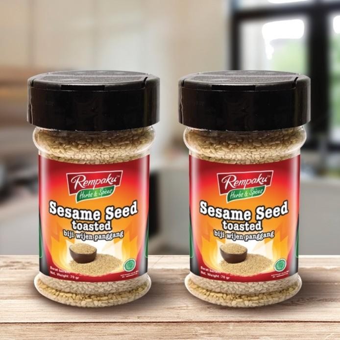 

Rempaku Sesame Seed Toasted Biji Wijen Panggang 70 Gr Halal