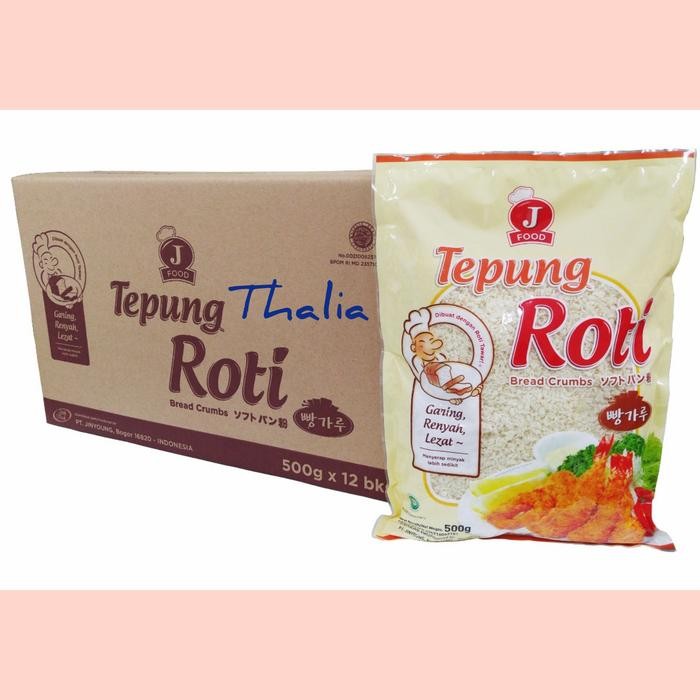 

Terlaris Jfood Tepung Roti/Panir Putih 500Grx12 Garing Renyah, Lezat.