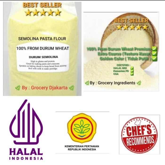 

Terlaris Semolina Pasta Flour 10Kg / Tepung Semolina 10Kg