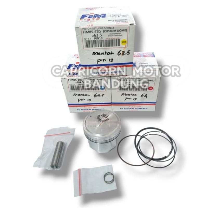 Piston Kit MENTAH CUSTOM 63.5 64 64.5 65 PEN 13 FIM85 FIM IZUMI MENTAHAN