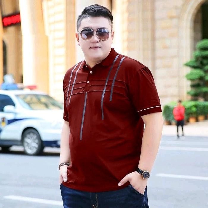 PREMIUM BAJU KAOS WANGKY JUMBO PRIA ATASAN KERAH MODERTA BIGSIZE COWOK LENGAN PENDEK