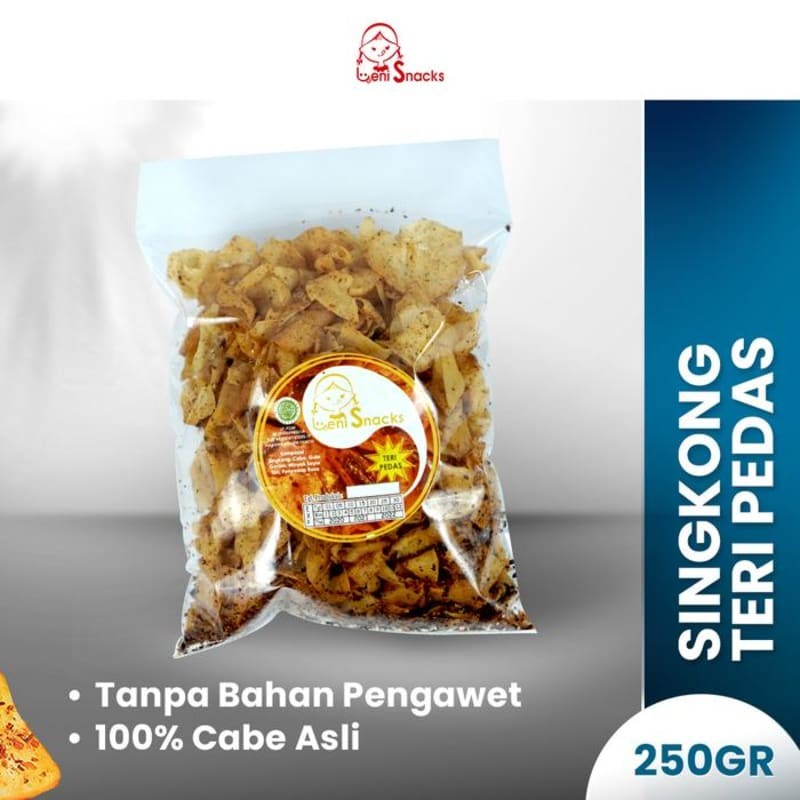 

Keripik Singkong Teri Pedas Asli Leni Snacks Oleh oleh Cemilan Snack Khas PekanBaru