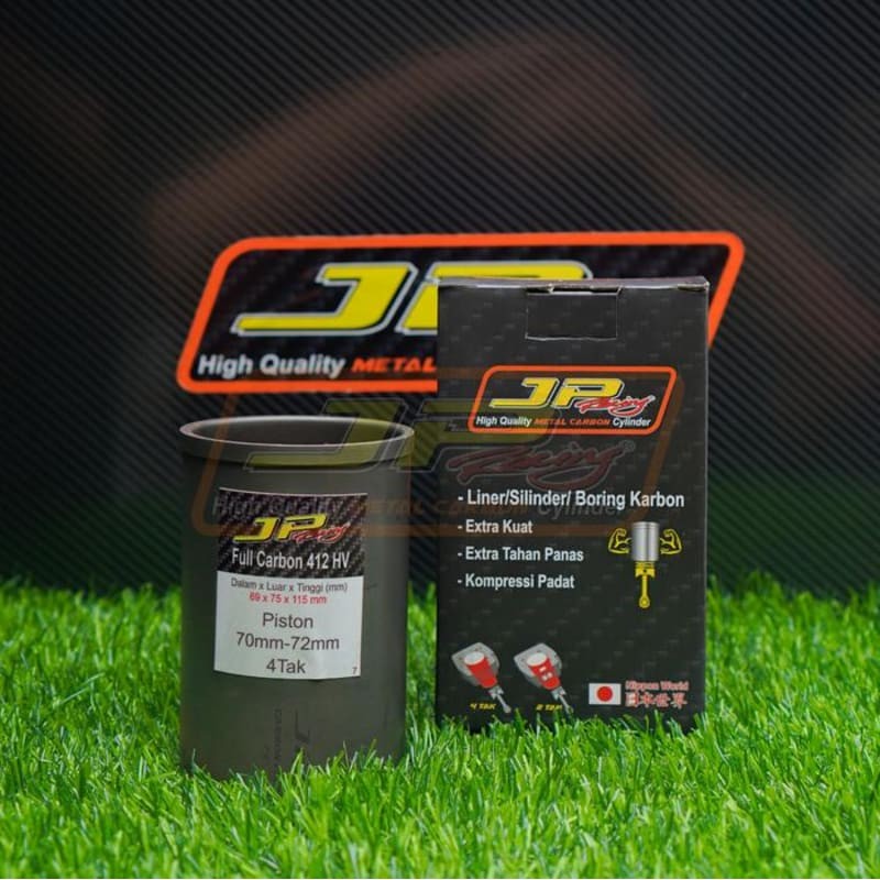 JP RACING Liner carbon utk piston 70-72 mm bahan FULL carbon 412 hv ORIGINAL GENUINE ASLI JPLiner