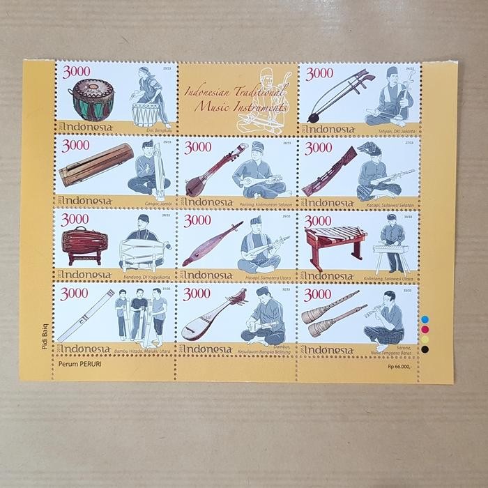 

TERLARIS Perangko/Prangko INDONESIA 2015. ALAT MUSIK TRADISIONAL. Set lengkap SALE