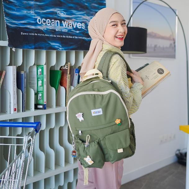 Himeku Kiyo Backpack - Tas Sekolah Besar - Ransel Pria Wanita