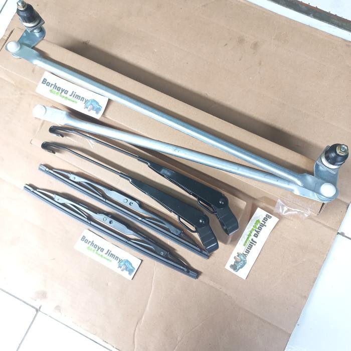 PREMIUM WIPER SET KATANA JIMNYJB31 KOMPLIT LINK TANGKAI WIPER PNP MODEL DERAT