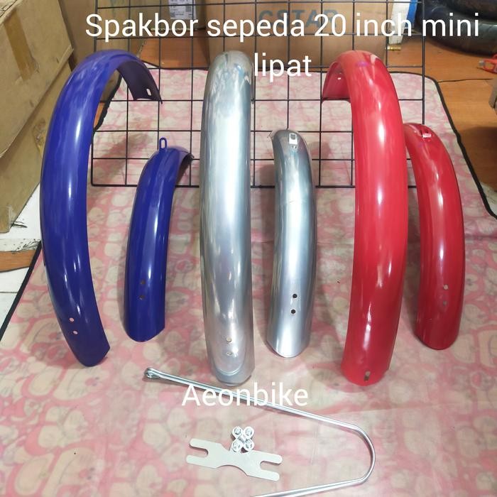 PREMIUM spakbor slebor sepeda mini lipat 20 inch depan belakang bahan besi
