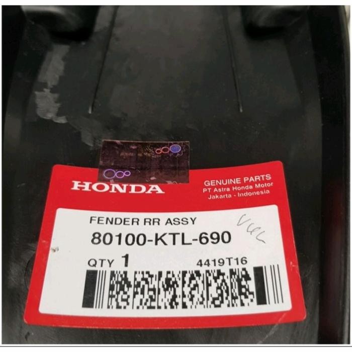 PREMIUM spakbor belakang Honda Supra fit new original 80100-KTL-690