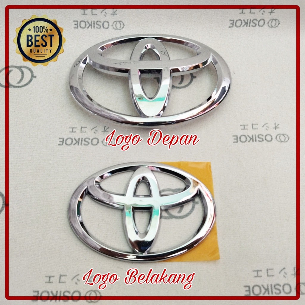 LOGO GRILL DEPAN TOYOTA VIOS YARIS ORIGINAL LOGO BUMPER DEPAN TOYOTA VIOS YARIS/ LOGO BAGASI VIOS