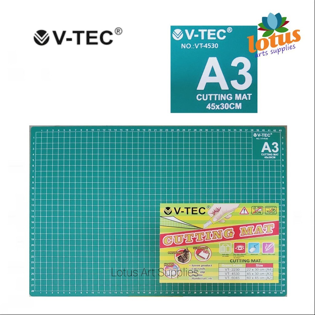 

V-TEC Cutting Mat A3 / Papan Alas Potong