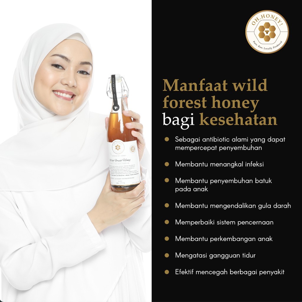 

Wild Forest Honey for Immune Booster Oh,Honey - Madu Hutan Asli 100% Murni Tanpa Campuran