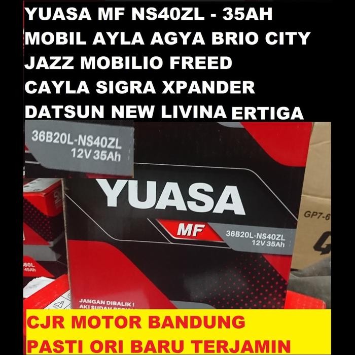 READY STOK Aki Kering MF YUASA NS40ZL aki mobil JAZZ CITY MOBILIO XPANDER SIRION