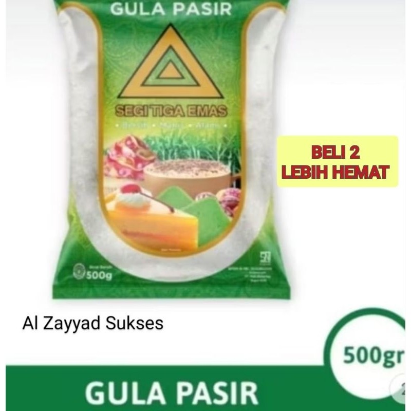 

Gula Pasir Segitiga Emas 500gr/0.5 kg (Promo Murah)