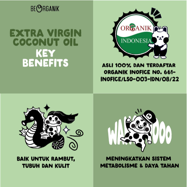 

Extra Virgin Coconut Oil VCO 1000ml - Minyak Kelapa Murni 100% Cold Pressed