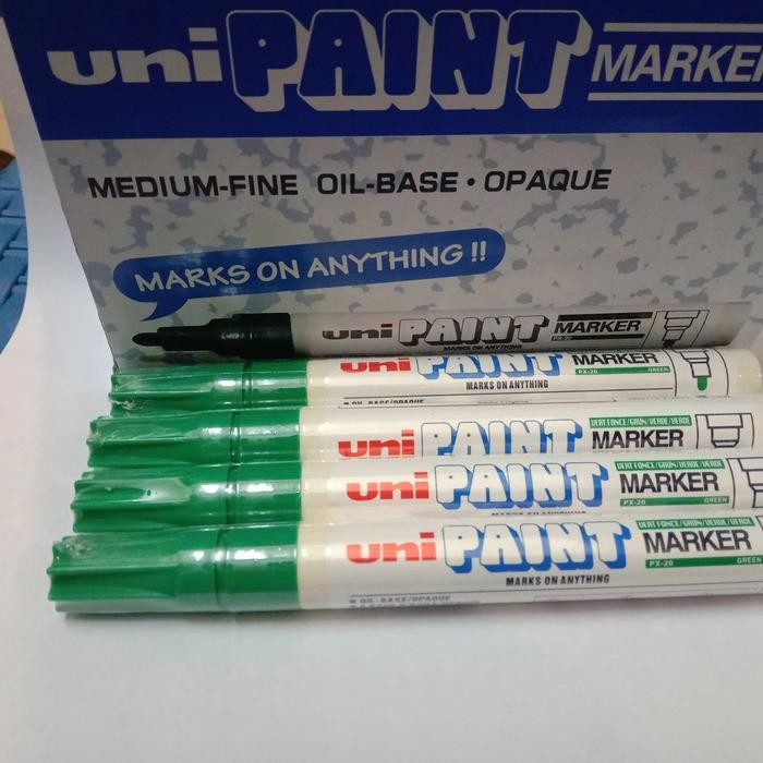 

Ready JT uni paint marker px 20 hijau mitsubishi