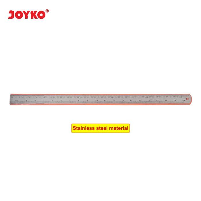 

Ready JT Joyko Stainless Steel Ruler RL-ST50 / Penggaris Besi 50CM Murah