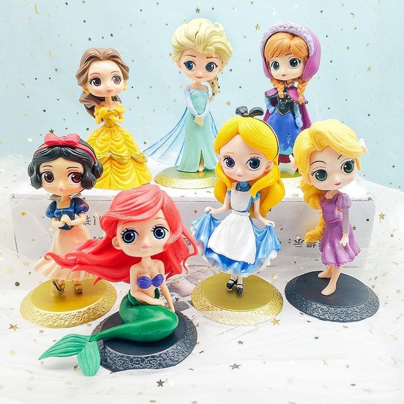 

PRINCESS TOPPER SNOW BELLE SOPHIA ARIEL ELSA HAPPY BIRTHDAY CAKE KUE FIGURE FONDANT DEKORASI ULTAH