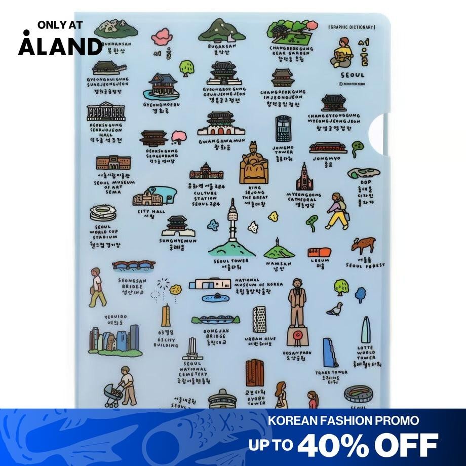 

LINDU [ALAND] ZERO PER ZERO - A4 Folder Seoul Dictionary