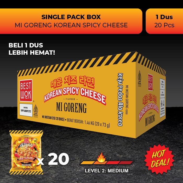

Best Wok Mi Goreng Korean Spicy Cheese Dus 20 Pcs
