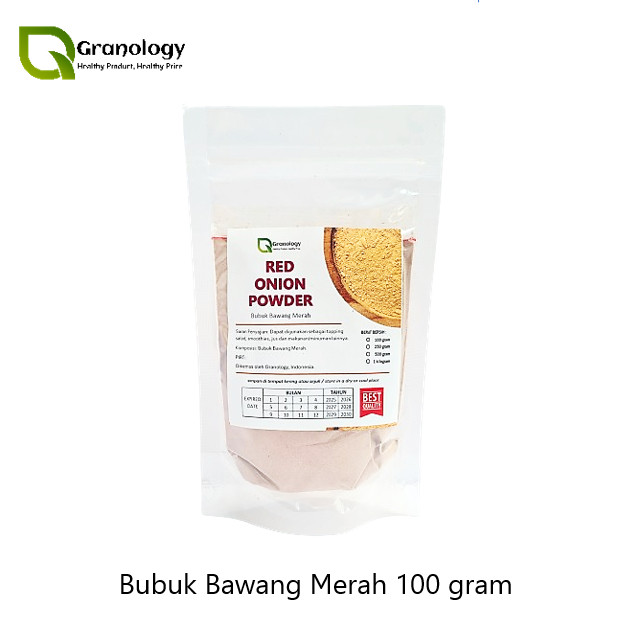 

Bawang Merah Bubuk / Pure Shallot Powder / Red Onion Powder (100 gram) by Granology