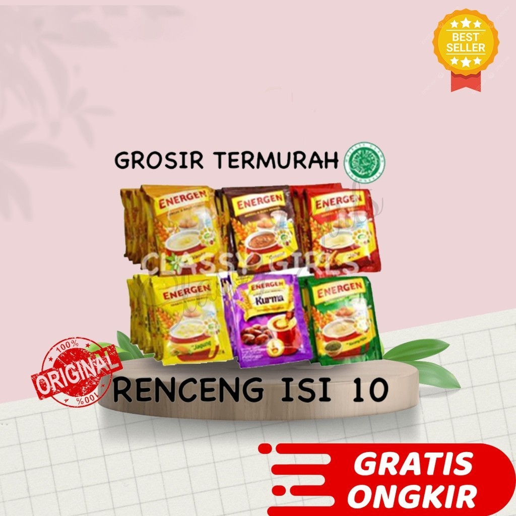 

ENERGEN 1 RENCENG ISI 10 SACHET