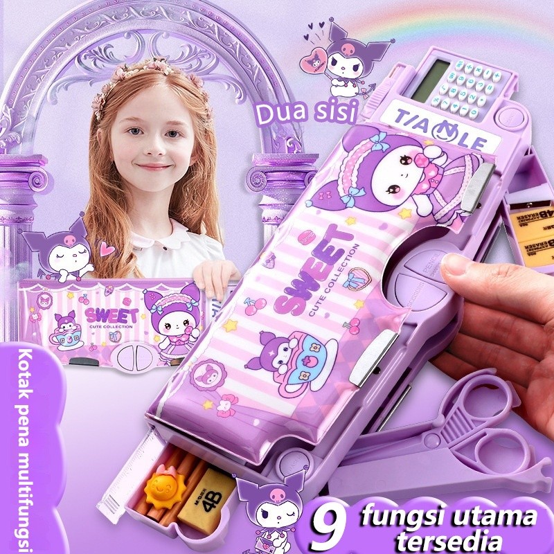 

Meriyah Storee - COD Kotak alat tulis multifungsi Kuromi 9 yang ditingkatkan untuk anak laki-laki