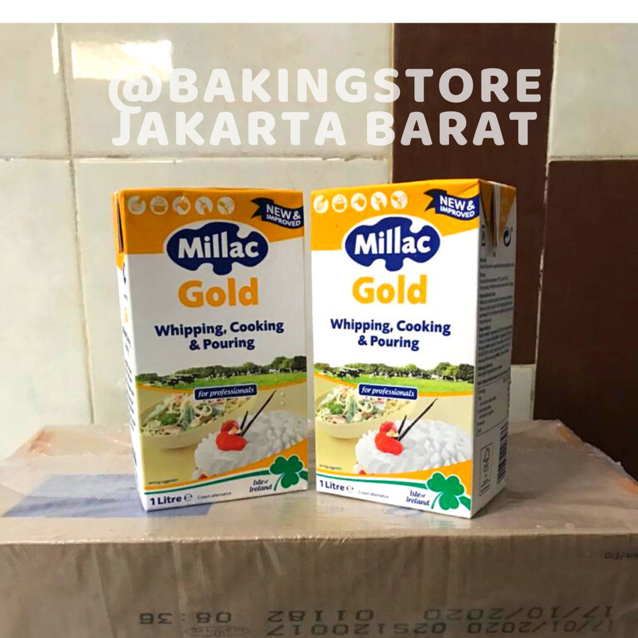 

[KARTON] Millac Gold Whipping Cream (1 Liter) Milac 1L