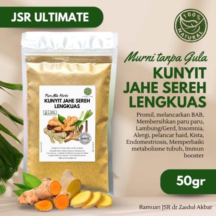 

Terlaris [Rmph] Kunyit Jahe Sereh Lengkuas Bubuk Murni Jsr Ultimate Herbs Time