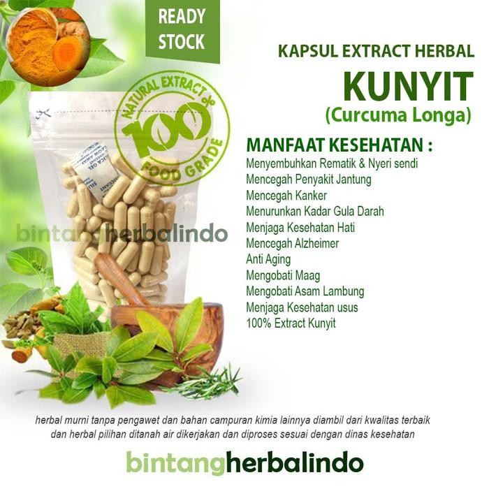 

Terlaris Kapsul Extract Kunyit Mengobati Maag Asam Lambung Stress Depresi