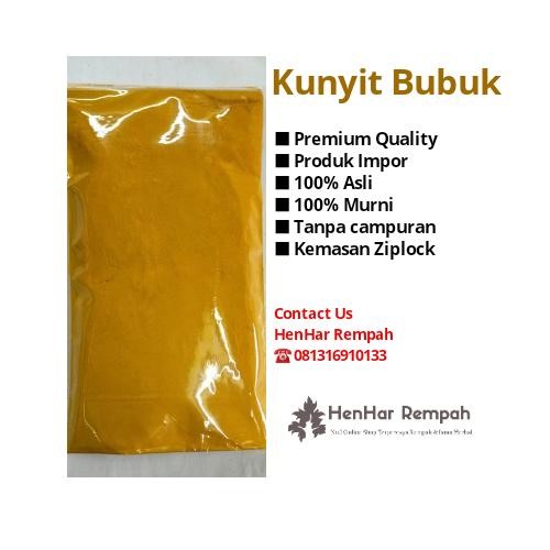 

Terlaris [Jaminan 100% Asli] 100 Gram Kunyit Bubuk / Tepung Kunyit