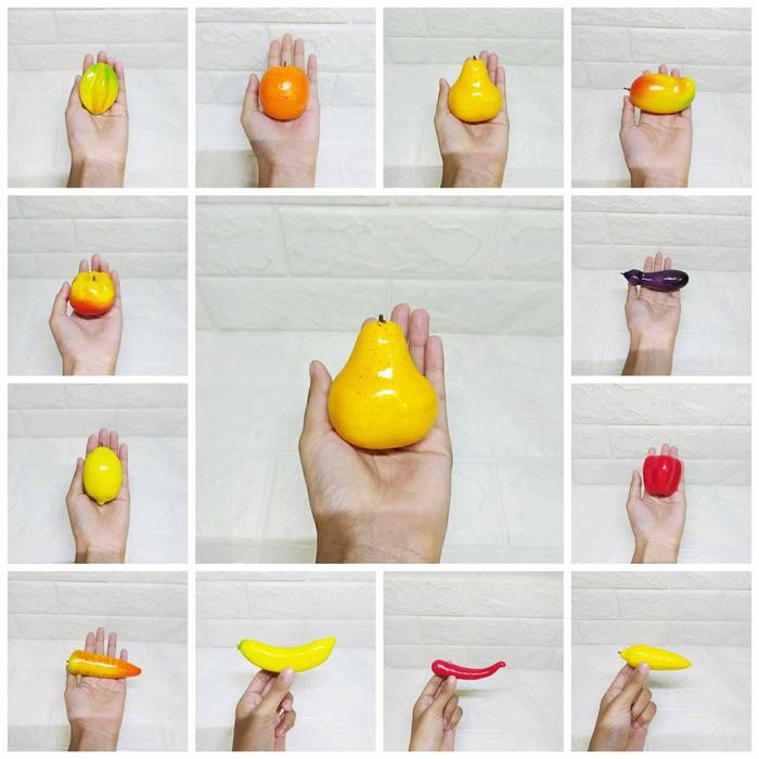 Buah Dan Sayuran Imitasi Cantik - Miniatur buah dan sayur dekorasi