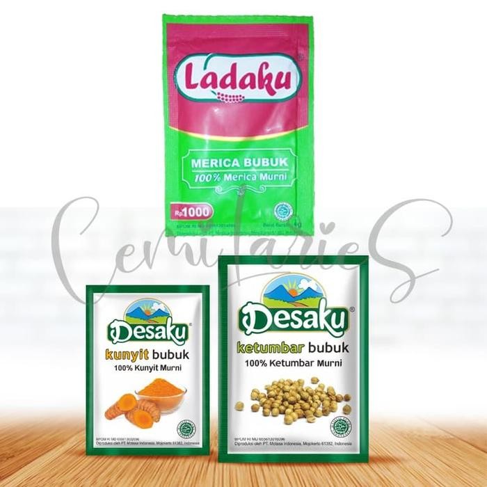 

Terlaris Bumbu Rempah Instan - Ladaku Merica / Desaku Kunyit Ketumbar / Masako