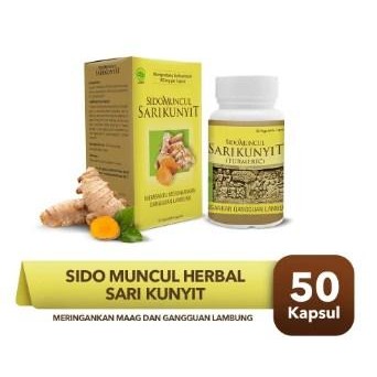 

Terlaris Sido Muncul Herbal Sari Kunyit 50 Kapsul - Sakit Mag Perut Lambung