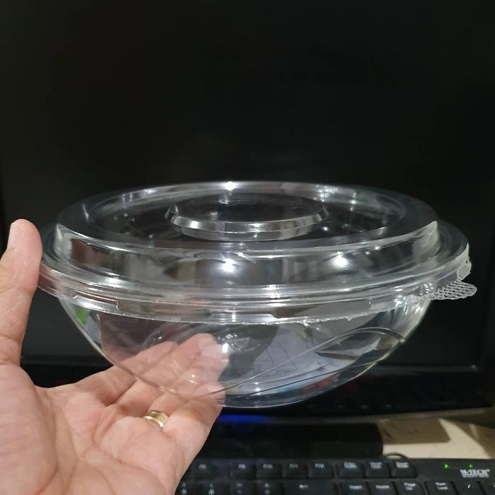 Mika Mangkok Salad Bening plus tutup, 1000ml, MK-818