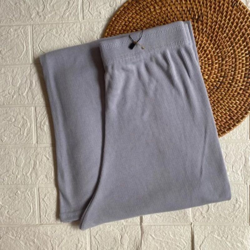 Pola Mewah Celana Kulot Premium Jumbo Bigsize Rib Knit/ Celana Panjang Wanita / Celana Kulot Knit