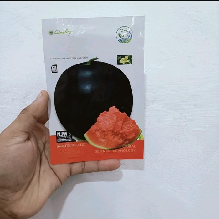 Nirwana Gardenss Benih Semangka Hitam Non Biji Asli